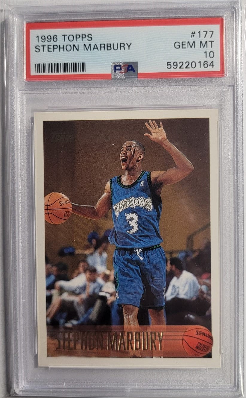 1996 Topps Stephenson Marbury PSA 10